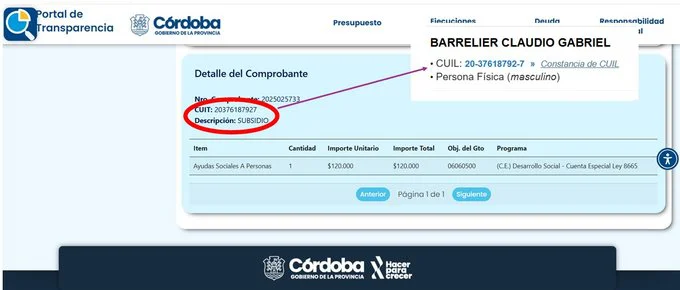 subsidio barrelier